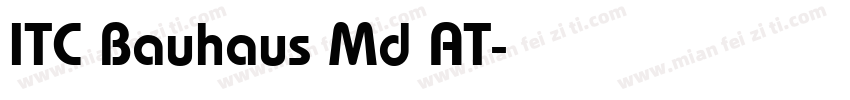 ITC Bauhaus Md AT字体转换